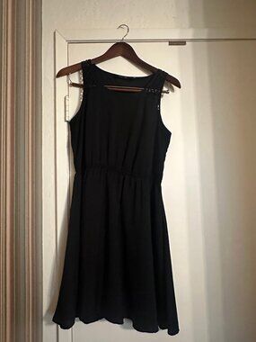 eric + lani black dress